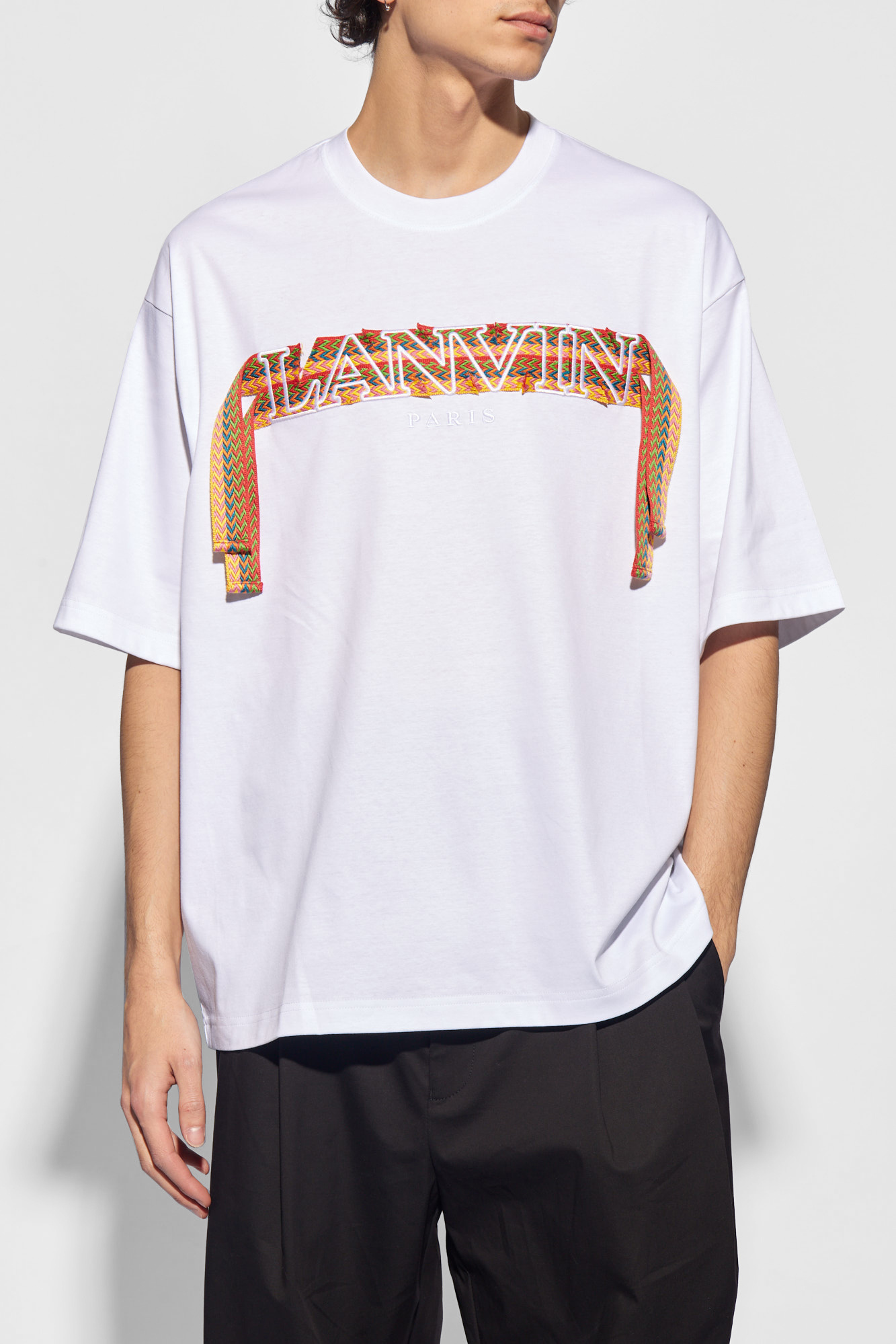 Lanvin T-shirt with logo | Men's Clothing | Vitkac